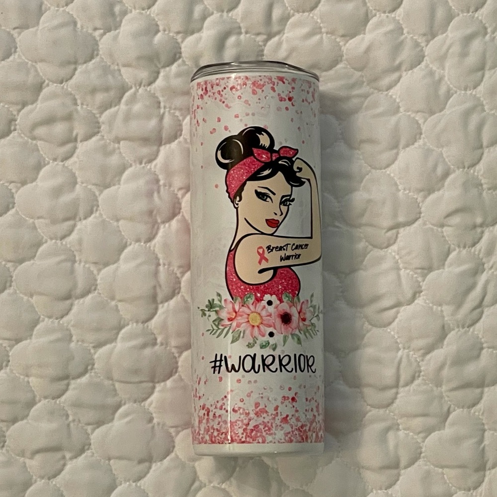 20 ounce insulated breast cancer tumbler